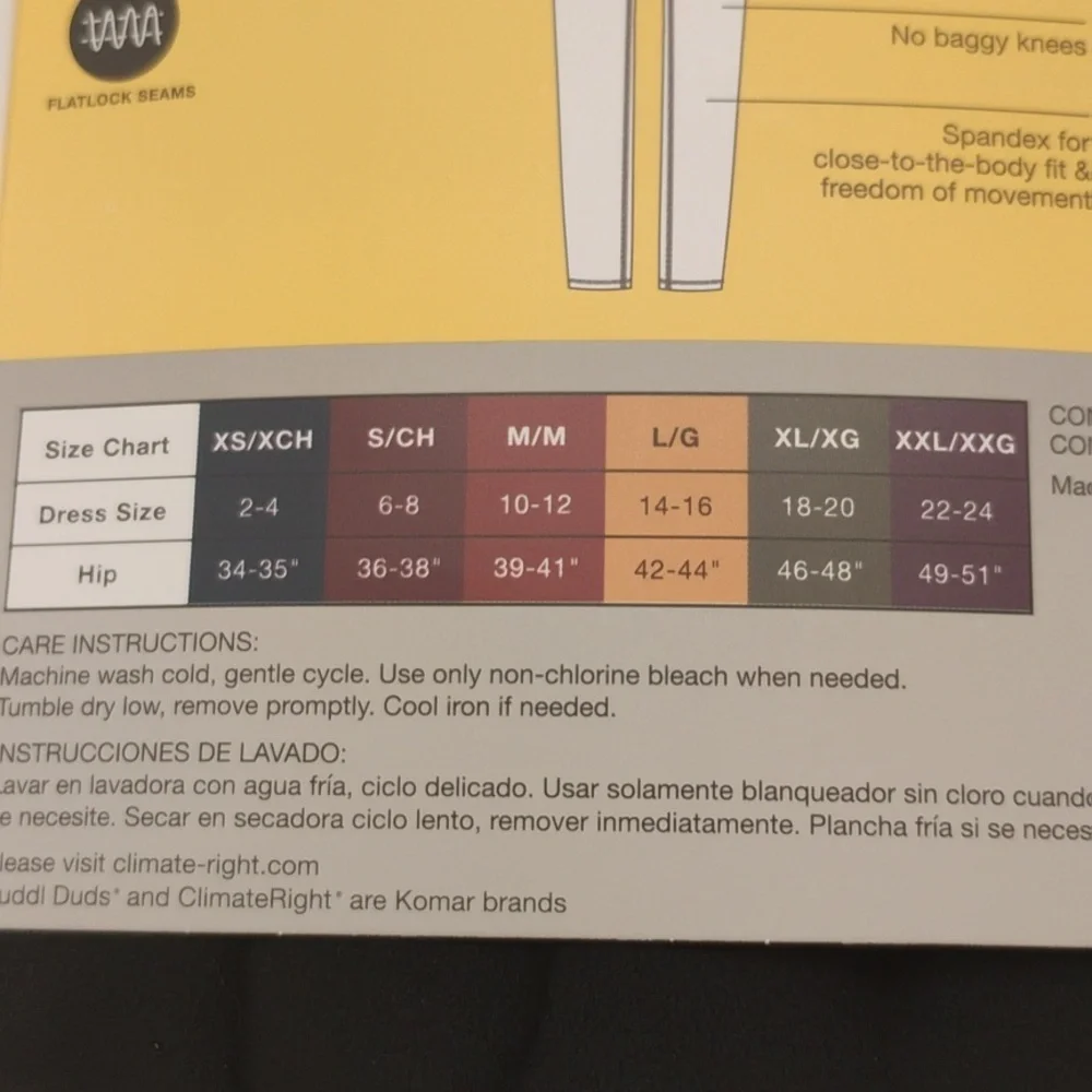 Ladies Climate Right Leggings By Cuddle Duds. - Picture 6 of 9